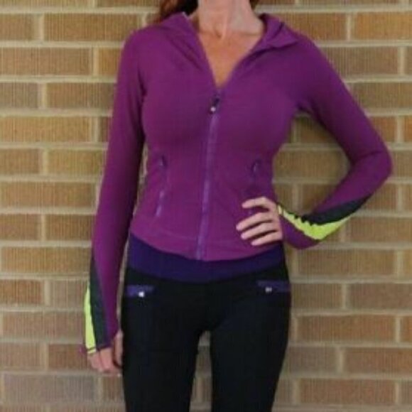 Lululemon Full Moon Jacket Vintage Front Zip Purple 6 - Picture 1 of 7
